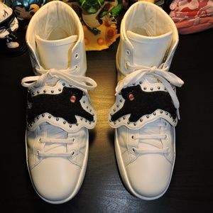 GUCCI HIGHTOP PATCH ACE SNEAKERS 10G